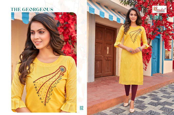 Smylee Mandy 5 Stylish Designer Ethnic Wear Heavy Silk Designer Kurti Collection